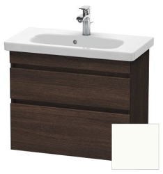 Тумба под раковину для консоли/столешницы Duravit DuraStyle 90х47,8х51,2 см, подвесная, ДСП, цвет: каштан темный/белый матовый, 2 выдвижных ящика, прямоугольная