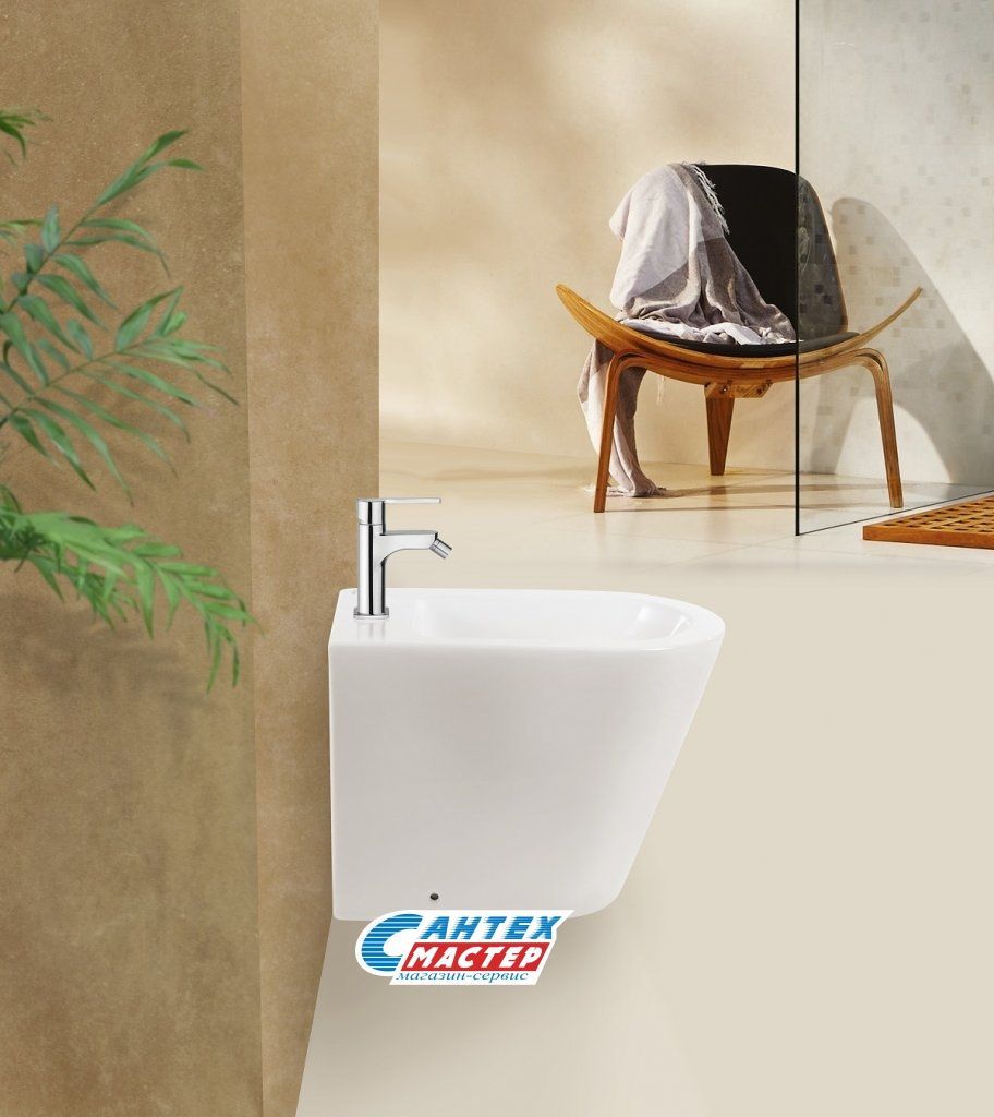 Биде напольное BelBagno Flay-R, БЕЛЫЙ, горизонтальный (прямой, в стену) выпуск, без сиденья, слив-перелив, тип керамический, овальный, размеры (Бельбагно Флай) в магазине 