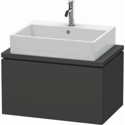 Тумба под раковину для консоли/столешницы Duravit L-Cube 72х47,7х40 см, подвесная, ДСП, цвет: графит, 1 выдвижной ящик, прямоугольная