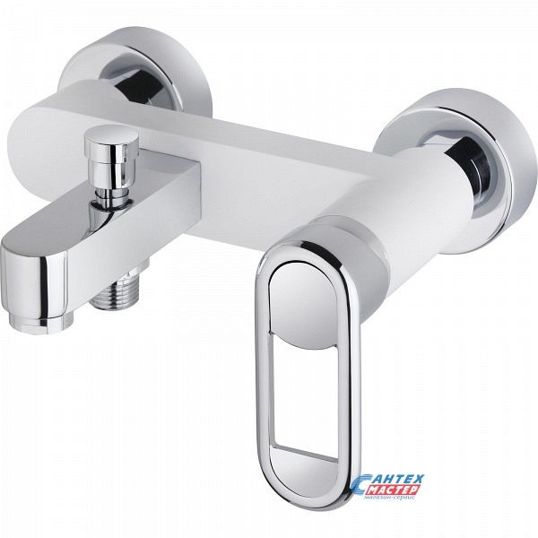 Смеситель для ванны/душа Teka Nexos однорычажный, керамический, настенный, излив фиксированный 175 мм, латунь, цвет хром, короткий, универсальный, горизонтальный, рычажный, кран, комплект, сантехника, размер, характеристики, высота, расстояние (Тэка)