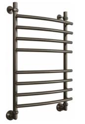 Полотенцесушитель Двин R primo 80/50, водяной (1"-3/4"-1/2" К3  оружейная сталь), универсальное подключение, нержавеющая сталь, настенный, форма лесенка, цвет оружейная сталь, к отоплению и ГВС, для отопления, обогрева в ванной