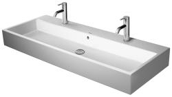 Раковина DURAVIT Vero Air, 120х47х16,5 см, подвесная, прямоугольная, санфарфор, цвет белый, 2 отверстия под 2 смесителя, слив/перелив