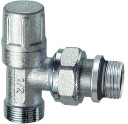 Клапан запорный угловой Far 1/2" М24х19 нр с уплотнением EPDM FV 1111 C12