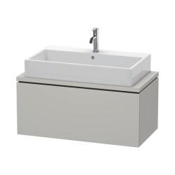 Тумба под раковину для консоли/столешницы Duravit L-Cube 92х47,7х40 см, подвесная, ДСП, цвет: бетонно-серый, 1 выдвижной ящик, прямоугольная