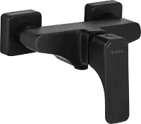 Смеситель для душа Deante HIACYNT, однорычажный, встраиваемый, 3 выхода, латунь, без излива, внешняя часть смесителя, цвет черный, скрытого монтажа