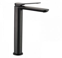 Смеситель для раковины/умывальника REA CREEK однорычажный, неповоротный, высокий, длина излива 130 мм, латунь, цвет черный матовый