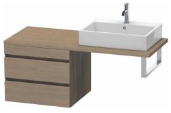 Тумба/шкафчик для консоли/столешницы Duravit DuraStyle под раковину 60х54,8х51,2 см, подвесная, ДСП, цвет: дуб терра, 2 выдвижных ящика, прямоугольная