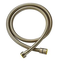 Шланг для душа Esko BRSH15 150 см 1/2"вн.х 1/2"вн. двухзагибный, металлизированная оплетка, нержавеющая сталь, бронза, двойная сцепка
