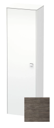 Пенал Duravit Brioso L, 52x36x177 см, подвесной, (левый), с дверцей, с полкой, со стеклянными полками, цвет: сосна терра/хром, в ванную комнату