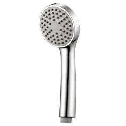 Лейка душевая Melodia Standard 82 мм L218 мм ручная, круглая, 1 режим, хром/серый, ABS пластик, для душа/ванной MKP26114