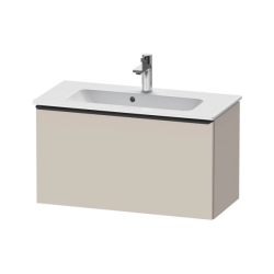 Тумба под раковину Duravit D-Neo, 81х37,2х44 см, подвесная, 1 выдвижной ящик, ДСП, цвет: серо-коричневый, шкафчик навесной, прямоугольная, правая/левая, в ванную комнату