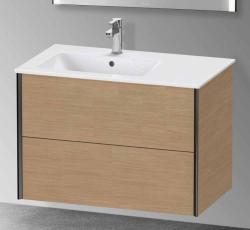 Раковина DURAVIT ME by Starck 83х49х18 см, подвесная, прямоугольная, санфарфор, с крылом, чаша слева, цвет  белый шелковисто-матовый, 1 отверстие под смеситель, слив/перелив, левая