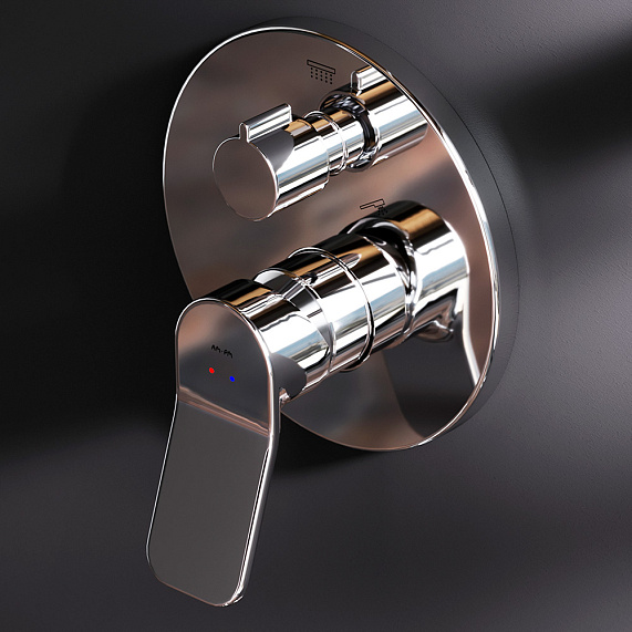 Душевая система Am.Pm X-Joy комплект: встроенный, смеситель однорычажный/тропический душ (с верхней лейкой)/излив/ручной душ/шланг, цвет хром