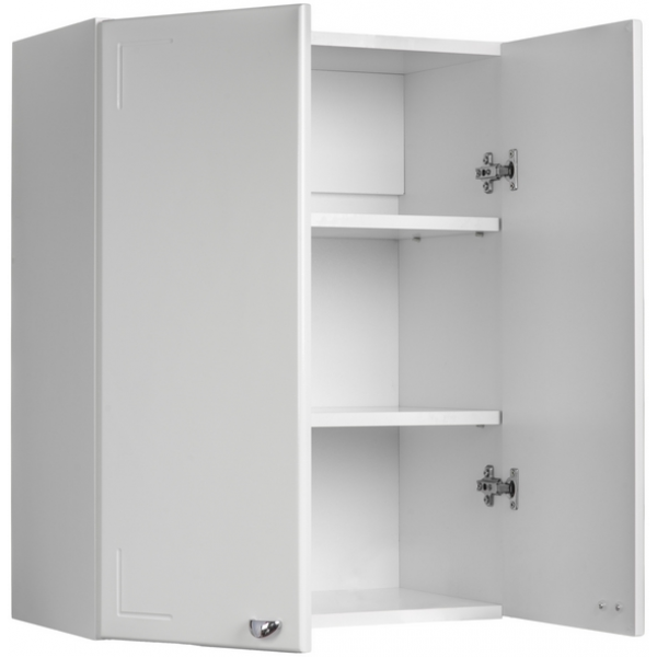 Шкаф Домино Классик Айсберг 02-55, 550х289х701 мм, подвесной, левый/правый, 2 распашные дверцы, цвет белый, в ванную комнату, левосторонний/правосторонний, универсальный