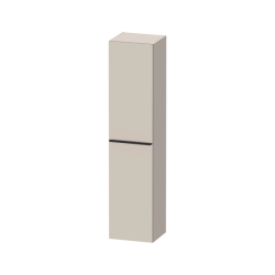 Пенал Duravit D-Neo, 40x36x176 см, подвесной, (левый), с распашной дверцей/одностворчатый, с 5 стеклянными полками, цвет: серо-коричневый, в ванную комнату