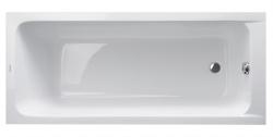 Ванна Duravit D-Code 170х70 см встраиваемая/пристенная, акриловая, цвет: белый, (без гидромассажа, ножек, сифона, фронтальной панели), прямоугольная, с одним наклоном для спины