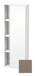 Пенал Duravit DuraStyle, 50x24x140 см, подвесной, (правый), с дверцей, с закрытыми/открытыми полками, цвет: дуб терра/белый матовый, в ванную комнату