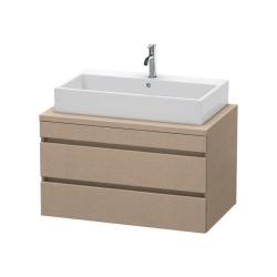 Тумба под раковину для консоли/столешницы Duravit DuraStyle 90х54,8х51,2 см, подвесная, ДСП, цвет: лен, 2 выдвижных ящика, прямоугольная