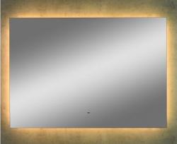 Зеркало Континент "Trezhe Led", 120х70 см, с LED/ЛЕД-подсветкой (теплая), прямоугольное, выключатель бесконтактный, для ванны, навесное/подвесное/настенное