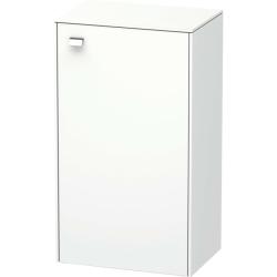 Полупенал Duravit Brioso R, 27х19,6х61 см, подвесной/напольный, (правый), с дверцей/одностворчатый, со стеклянными полками, цвет: белый матовый/хром, в ванную комнату