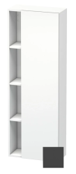 Пенал Duravit DuraStyle, 50x24x140 см, подвесной, (правый), с дверцей, с закрытыми/открытыми полками, цвет: графит/белый матовый, в ванную комнату