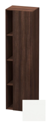 Пенал Duravit DuraStyle, 50x36x180 см, подвесной, (правый), с дверцей, с закрытыми/открытыми полками, цвет: каштан темный/белый матовый, в ванную комнату
