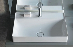 Раковина DURAVIT DuraSquare 60х47х14,5 см, подвесная, прямоугольная, санфарфор, цвет белый, 1 отверстие под смеситель, без перелива