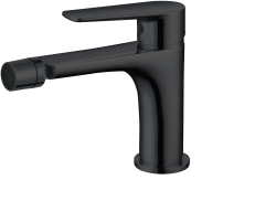 Смеситель для биде Allen Brau Eclipse 2.0 однорычажный, излив 117 мм керамический, латунь, цвет черный матовый