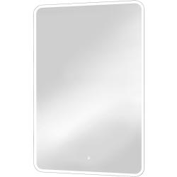 Зеркало Континент "Glamour Led", 70х120 см, с LED/ЛЕД-подсветкой, прямоугольное, выключатель сенсорный, для ванны, навесное/подвесное/настенное