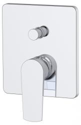 Смеситель для душа BelBagno Carin, встраиваемый, однорычажный, двухпозиционый, без излива, керамический, латунь, цвет хром