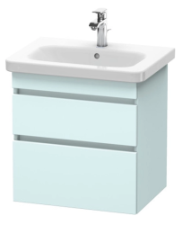 Тумба/шкафчик для консоли/столешницы Duravit DuraStyle под раковину 50х47,8х51,2 см, подвесная, ДСП, цвет: светло-голубой, 2 выдвижных ящика, прямоугольная