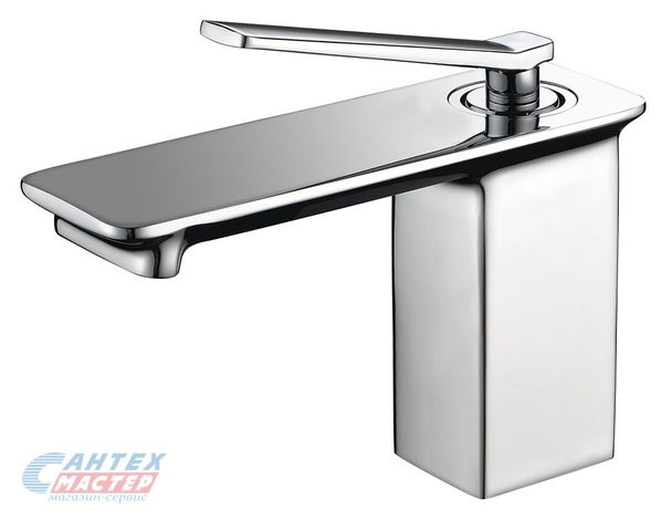 Смеситель для раковины Timo Halti однорычажный, излив длинный, длина 148 мм, керамический, латунь, цвет хром, без донного клапана