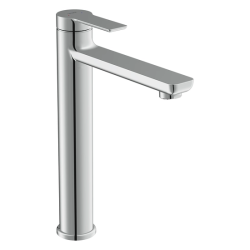 Смеситель для раковины/умывальника Cersanit Vibe однорычажный, высокий, неповоротный, длина 155 мм, латунь, цвет хром