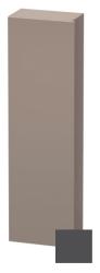 Пенал Duravit DuraStyle, 40x24x180 см, подвесной, (левый), с дверцей, с полкой, со стеклянными полками, цвет: графит/базальт, в ванную комнату