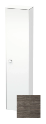 Пенал Duravit Brioso R, 42x24x177 см, подвесной, (правый), с дверцей, с полкой, со стеклянными полками, цвет: сосна терра/хром, в ванную комнату