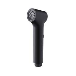 Гигиеническая лейка Raglo R460.05.06 ручная, с клавишей регулировки напора воды, круглая, 1 режим, цвет черный, пластик, для биде, к смесителю