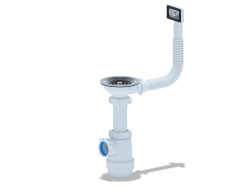 Сифон ANI-grot 3 1/2*40 с переливом A0145S