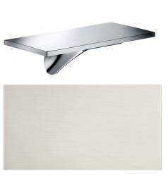 Излив для ванны Axor Massaud, без переключателя на душ, настенный, неповоротный, латунь, цвет: под сталь, прямоугольный/каскадный, длина излива 17 см, встраиваемый/встроенный, для смесителя/ванны/ванной/душевой, без смесителя