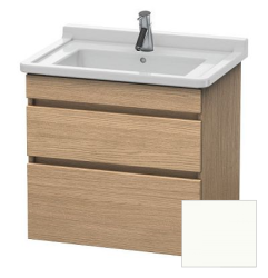 Тумба/шкафчик для консоли/столешницы Duravit DuraStyle под раковину 60х54,8х51,2 см, подвесная, ДСП, цвет: дуб европейский/белый матовый, 2 выдвижных ящика, прямоугольная