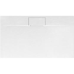 Душевой поддон Rea Bazalt Long 120х80 см, прямоугольный, искусственный камень, низкий, цвет: белый матовый, антискользящее покрытие, без бортика