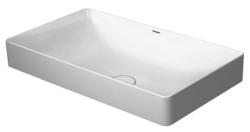 Раковина DURAVIT DuraSquare 60х34,5х14 см, накладная, прямоугольная, санфарфор, цвет белый, без отверстия/площадки под смеситель, без перелива