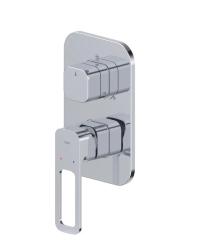 Смеситель для ванны/душа IDDIS Slide настенный, однорычажный, встраиваемый, без излива, латунь, цвет хром, с тремя выходами