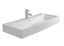 Раковина DURAVIT Vero WonderGliss, 70х47х16,5 см, подвесная, прямоугольная, санфарфор, цвет белый, с 1 отверстием под смеситель, антигрязевое покрытие, слив/перелив