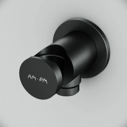 Шланговое подсоединение Am.Pm для ручного душа с держателем, цвет черный, латунь 