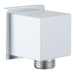 Шланговое подключение Lemark, цвет хром/белый, без держателя душевой лейки, резьбовое соединение, настенное, для душа/ванной