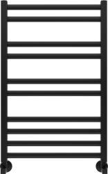 Полотенцесушитель Aquatek Поларис водяной П10 500х800 мм черный муар, нержавеющая сталь, лесенка, подключение нижнее