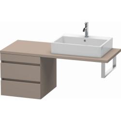 Тумба/шкафчик для консоли/столешницы Duravit DuraStyle под раковину 50х54,8х51,2 см, подвесная, ДСП, цвет: базальт, 2 выдвижных ящика, прямоугольная