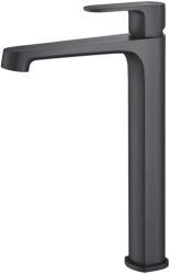Смеситель для раковины/умывальника Aquatek Оберон однорычажный, неповоротный, фиксированный, высокий, излив длина 157 мм высота 239 мм латунь, цвет матовый черный