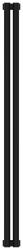 Радиатор отопления Сунержа Эстет-1 1200х90 2 секции, цвет матовый чёрный, универсальное подключение, нержавеющая сталь, трубчатый