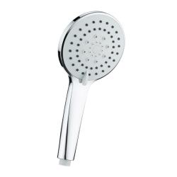 Лейка душевая Wesnaar LD033 цвет хром, ручная, округлая, 3 режима (Rain, Stream, Rain&Stream), соединение 1/2, диаметр 110 мм, ABS-пластик, легкая очистка форсунок Fast Clean